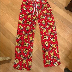 Fuzzy Winnie The Pooh Pajama Pants